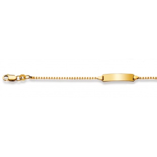Bébé-Bracelet Venezianerkette 1.3mm in Gelbgold 750/18K