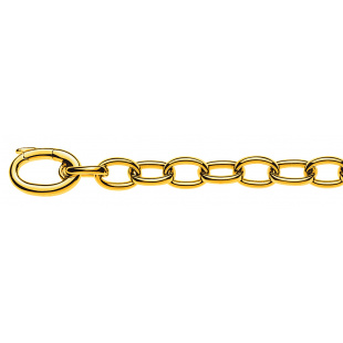 Bracelet Ankerkette Oval 6mm in Gelbgold 750/18K