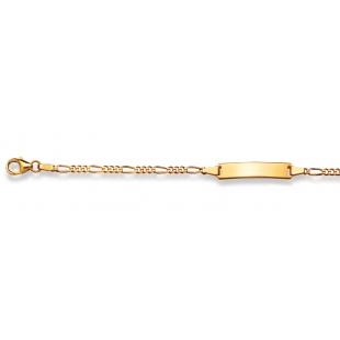 Bébé-Bracelet Figarokette 2.4mm in Gelbgold 750/18K