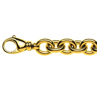 Ankerkette oval 11mm CAN1023in Gelbgold 750/18K