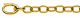 Bracelet Ankerkette Oval 6mm in Gelbgold 750/18K