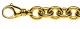 Bracelet Ankerkette oval 11mm in Gelbgold 750/18K
